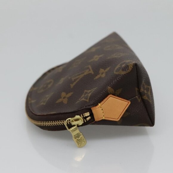 LOUIS VUITTON Monogram Pochette Cosmetic PM Cosmetic Pouch M47515 LV Auth BD1941 - Picture 4 of 16